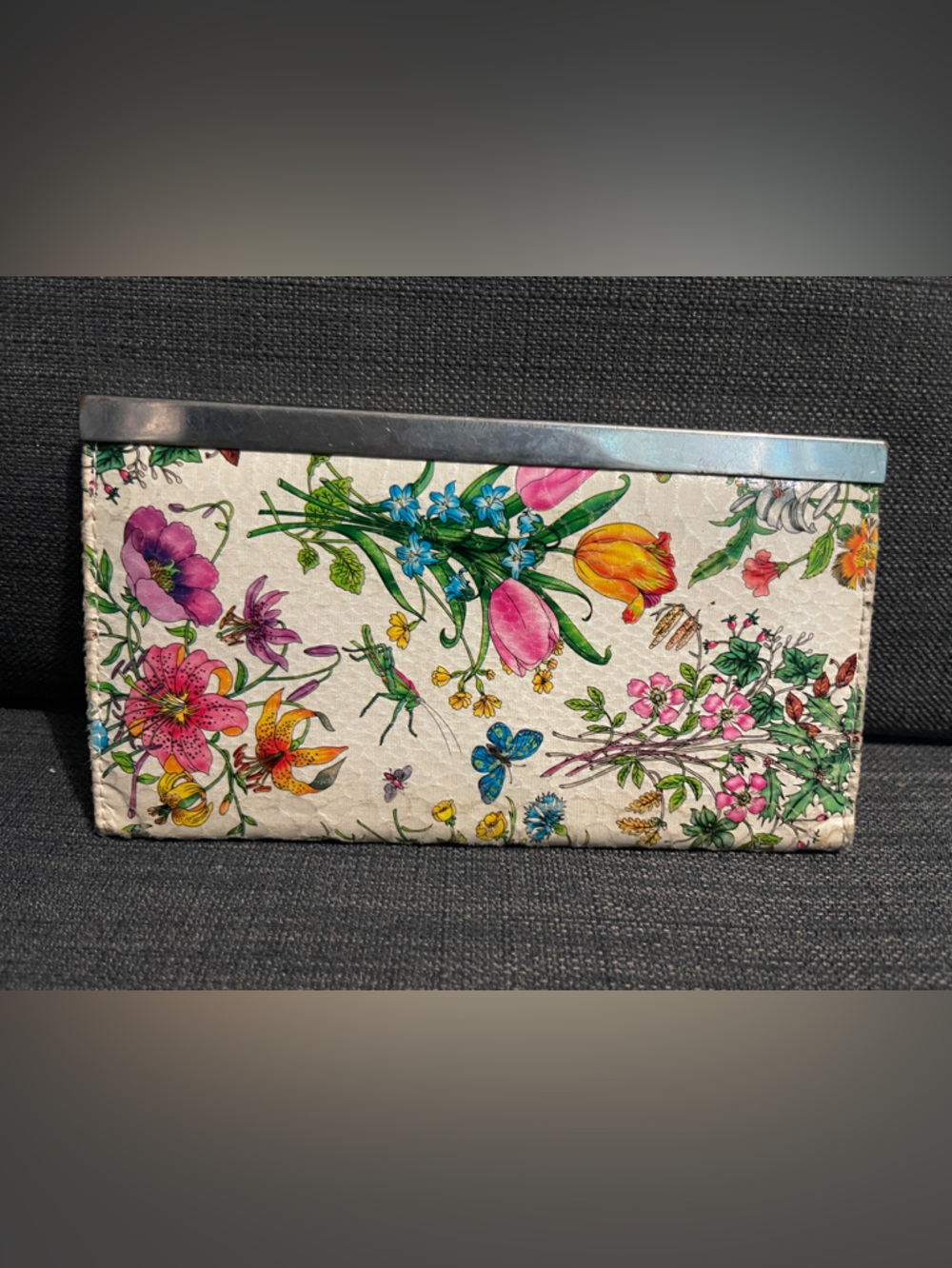 Floral Printed Clutch Wallet - Multicolor - Picture 2 of 4